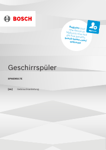 Bedienungsanleitung Bosch SPI6EMS17E Geschirrspüler