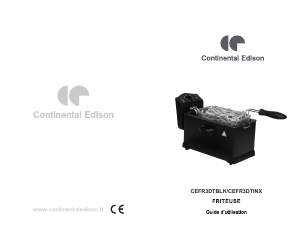 Mode d’emploi Continental Edison CEFR3DTINX Friteuse