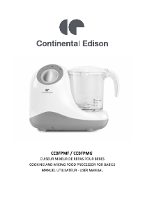 Mode d’emploi Continental Edison CEBFPMG Blender