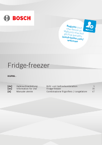 Manual Bosch KGP86FIC0N Fridge-Freezer