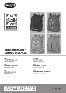 Bedienungsanleitung Hip & Hopps IAN 441582 Rucksack