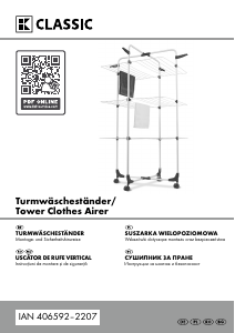 Bedienungsanleitung K-Classic IAN 406592 Wäscheständer