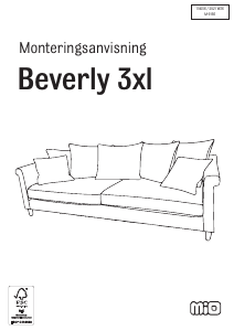 Bruksanvisning Mio Beverly 3XL Soffa