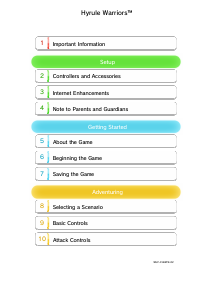 Handleiding Nintendo Wii U Hyrule Warriors