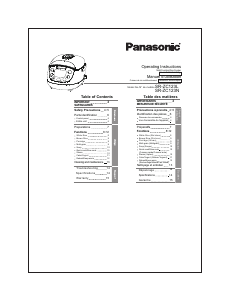 Handleiding Panasonic SR-ZC123 Rijstkoker