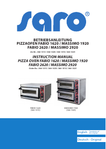 Manual Saro MASSIMO 2920 Oven