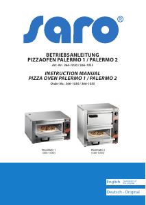 Manual Saro PALERMO 1 Oven