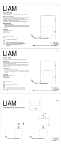 Handleiding Mio Liam Lamp