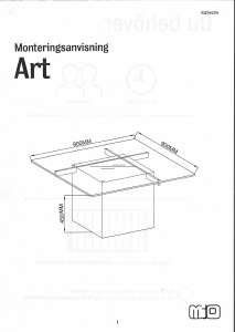 Brugsanvisning Mio Art Sofabord