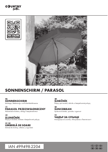 Manual Countryside IAN 499498 Umbrelă de soare