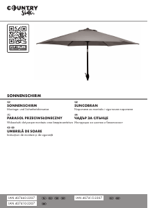 Manual Countryside IAN 407415 Umbrelă de soare