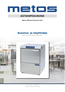 Käyttöohje Metos Master Premium 50 II Lasinpesukone