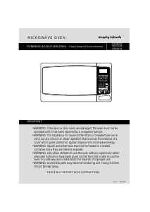 Handleiding Morphy Richards ES823ENN(F)-P Magnetron