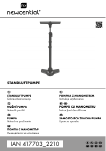 Manual Newcential IAN 417703 Pompă bicicletă
