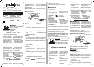 Mode d’emploi Proctor Silex 31260G Four