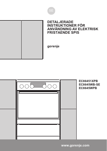 Bruksanvisning Gorenje EC8645WPB Spis
