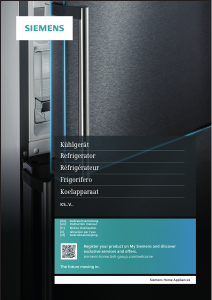 Manual Siemens KA95NVIEP Refrigerator