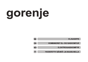 Brugsanvisning Gorenje K535AW Komfur