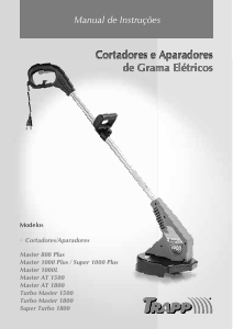 Manual Trapp Master 800 Plus Aparador de relva