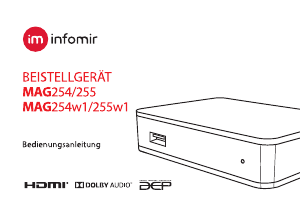 Bedienungsanleitung Infomir MAG 255w1 Digital-receiver