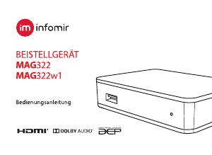 Bedienungsanleitung Infomir MAG 322 Digital-receiver