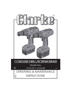 Handleiding Clarke CCD 12T Schroef-boormachine