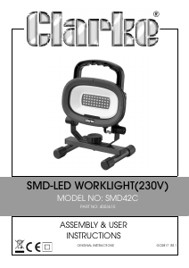 Handleiding Clarke SMD 42C Lamp