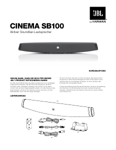 Bedienungsanleitung JBL Cinema SB100 Heimkinosystem