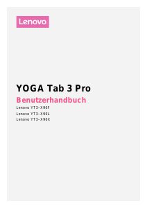 Bedienungsanleitung Lenovo YT3-X90F Yoga Tab 3 Pro Tablet