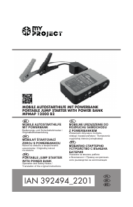 Manual My Project MPMAP 12000 B2 Jump Starter