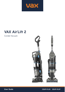 Manual Vax CDUP-PLXP Air Lift 2 Vacuum Cleaner