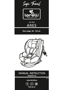 Manual de uso Lorelli Ares Asiento para bebé