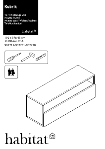 説明書 Habitat Kubrik TVベンチ