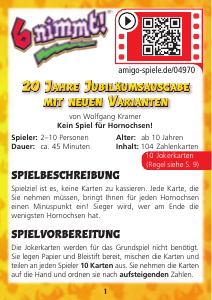 Bedienungsanleitung Amigo 6 nimmt!