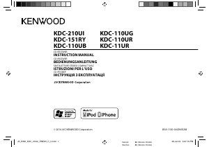 Bedienungsanleitung Kenwood KDC-110UR Autoradio
