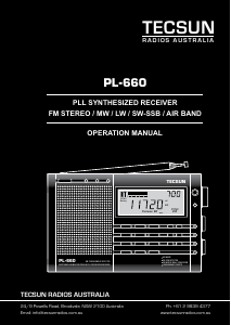 Handleiding Tecsun PL-660 Radio