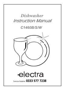 Manual Electra C1460B Dishwasher
