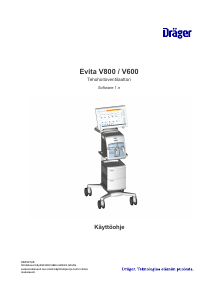 Käyttöohje Dräger Evita V800 Hengityskone