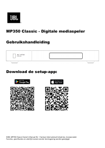 Handleiding JBL MP350 Classic Mediaspeler