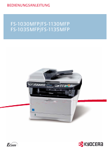 Bedienungsanleitung Kyocera FS-1130MFP Multifunktionsdrucker