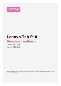 Bedienungsanleitung Lenovo TB-X705L TAB P10 Tablet