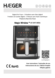 Handleiding Haeger AF-D47.005A Magic Window Friteuse