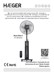 Mode d’emploi Haeger HF-18R.002A Black Mist II Ventilateur