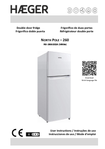 Manual de uso Haeger RE-26W.032A North Pole Frigorífico combinado