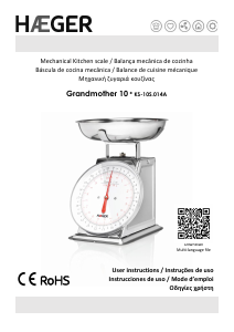 Manual de uso Haeger KS-10S.014A Grandmother 10 Báscula de cocina