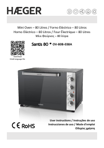 Manual Haeger OV-80B.038A Santis 80 Oven