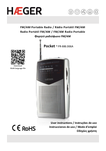 Handleiding Haeger PR-BIB.006A Pocket Radio