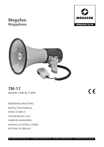 Handleiding Monacor TM-17 Megafoon