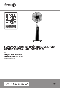 Bedienungsanleitung Switch On IAN 446356 Ventilator