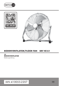 Bedienungsanleitung Switch On SBV 40 A1 Ventilator